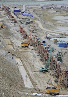 西藏规模最大的水利枢纽工程建设进展顺利